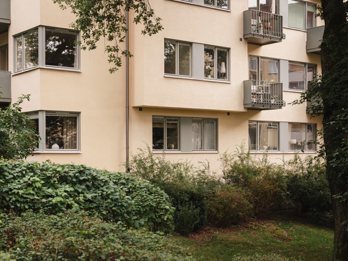 Квартира площадью 53 м2 в панельном доме на окраине Стокгольма