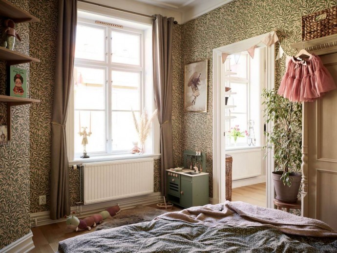 Квартира в доме конца XIX века в Гётеборге (88 м2)
