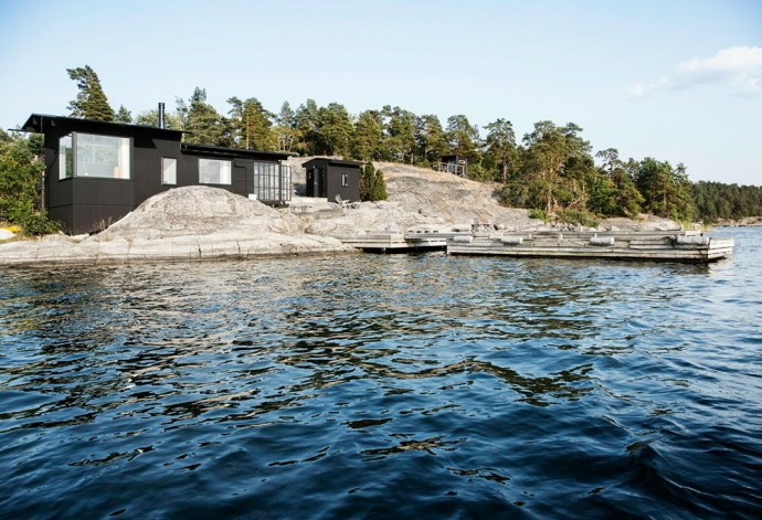 Прибрежный дом площадью 28 м2 на Стокгольмском архипелаге