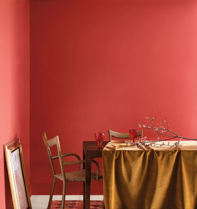«Малиновый румянец» (Raspberry blush): цвет 2023 года от бренда интерьерных красок Benjamin Moore