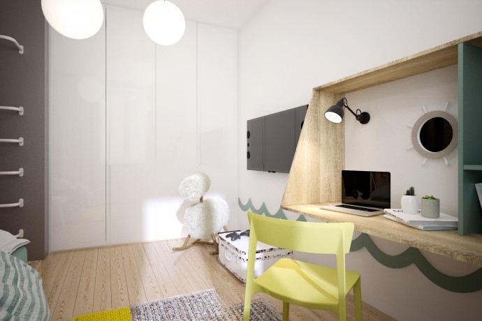 Дизайн-проект квартиры для молодой семьи с десятилетним сыном
