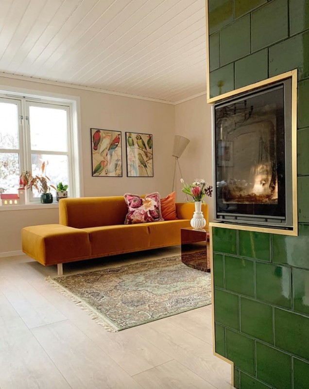 Красочный интерьер дома в Норвегии