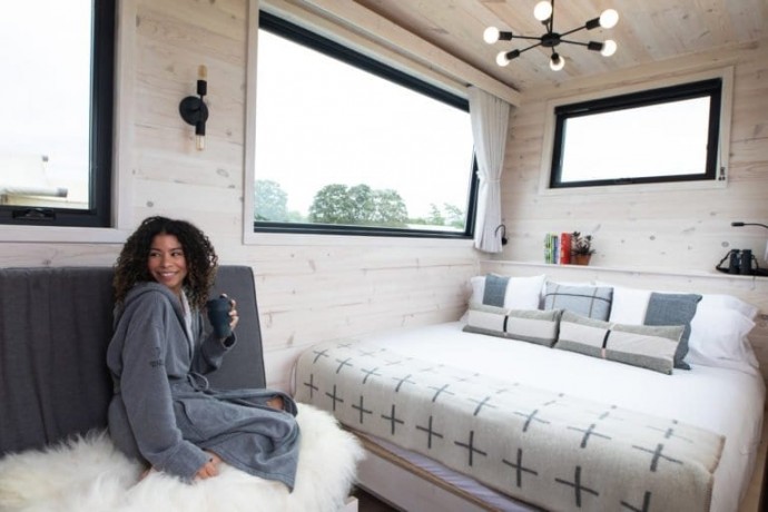 Мобильный домик для отдыха Outlook Shelter на острове Говернорс, Нью-Йорк