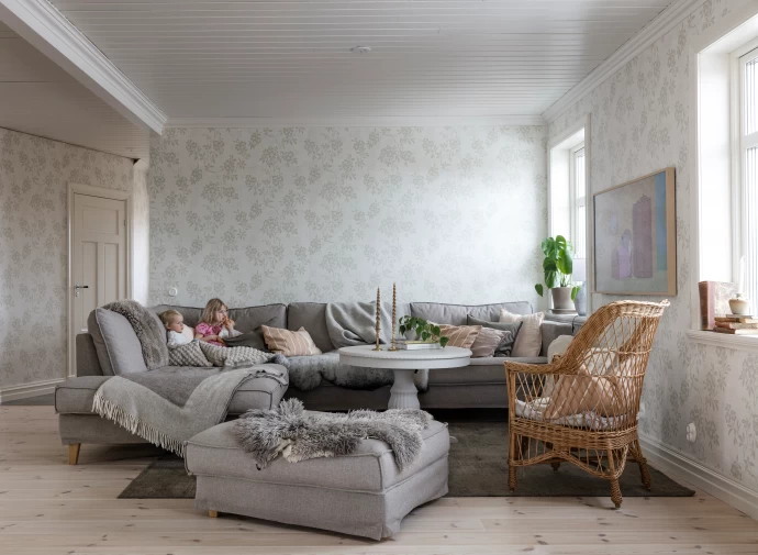 Недавно построенный семейный дом в лене Норрботтен, Швеция