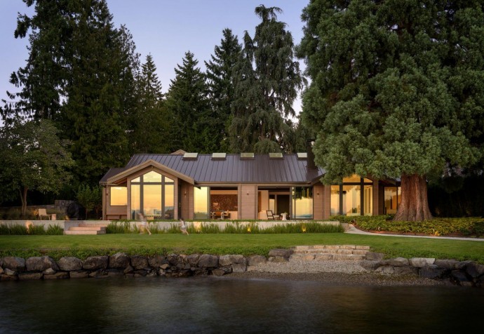 Дом у озера в Хантс-Пойнт, Вашингтон
