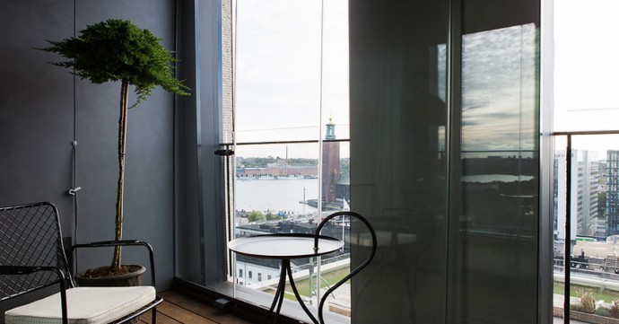 Квартира на 18-м этаже The Continental Apartments в Стокгольме