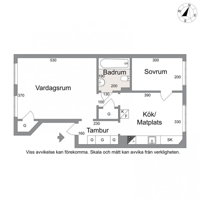 Шведская квартира площадью 50 м2