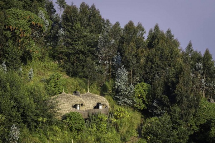 Отель-лодж Bisate Lodge на территории Национального парка Вулканов в северной части Руанды