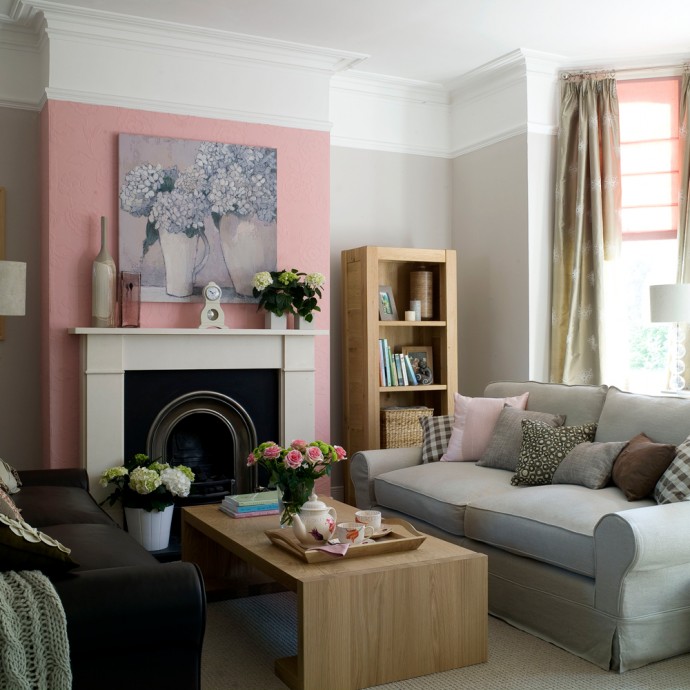 От мягких пастельных до ярких и богатых оттенков - примеры оформления гостиной в розовом цвете