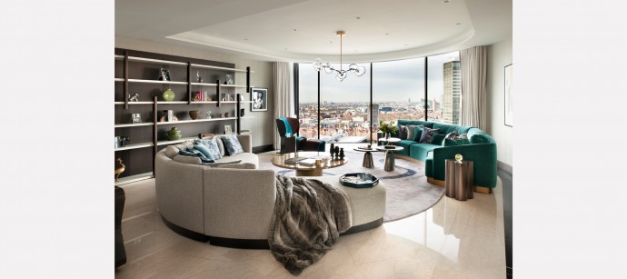 Апартаменты в новом лондонском высотном жилом комплексе премиум-класса The Corniche