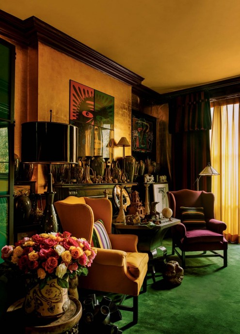 Эклектичный, красочный, наполненный искусством дом дизайнера Энтони Коллетта в Лондоне