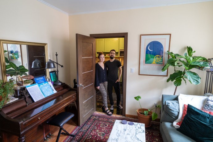 Квартира музыкантов Сары Макдональд и Амита Пеледа в Нью-Йорке