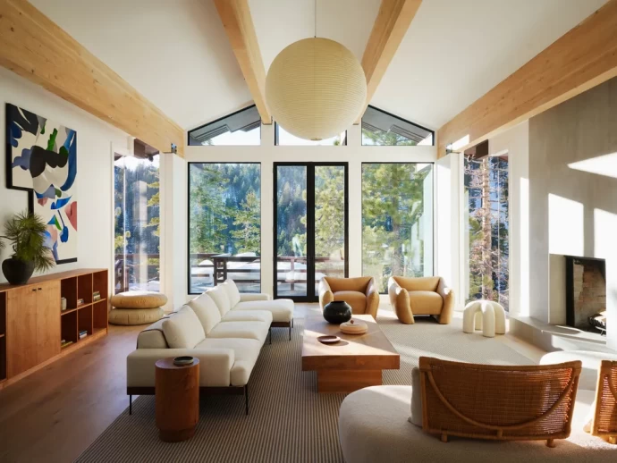Дом дизайнера Сары Освальт на озере Тахо в Калифорнии