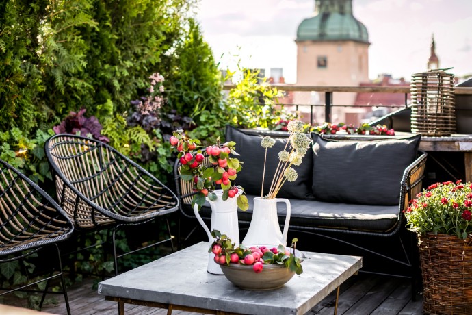 Мансардная квартира площадью 106 м2 в Стокгольме