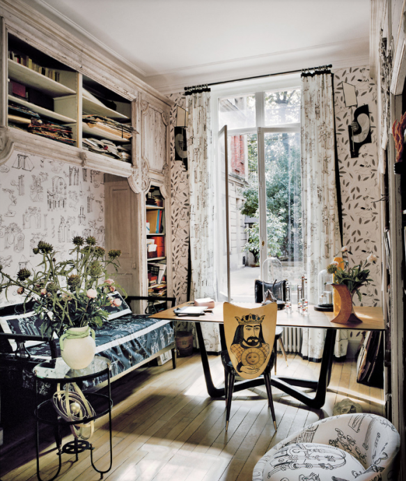 Апартаменты дизайнера Винсана Дарре в Париже