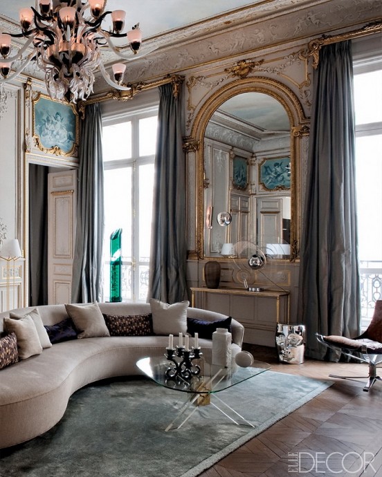 Изысканный интерьер апартаментов в Париже