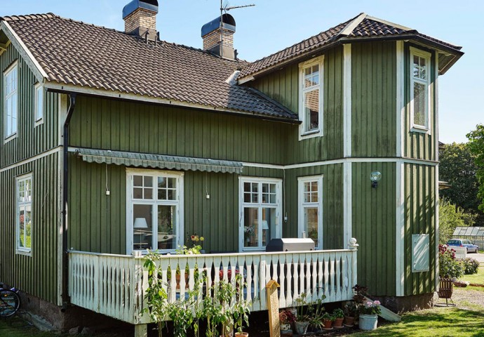 Загородный дом 1915 года постройки в Швеции