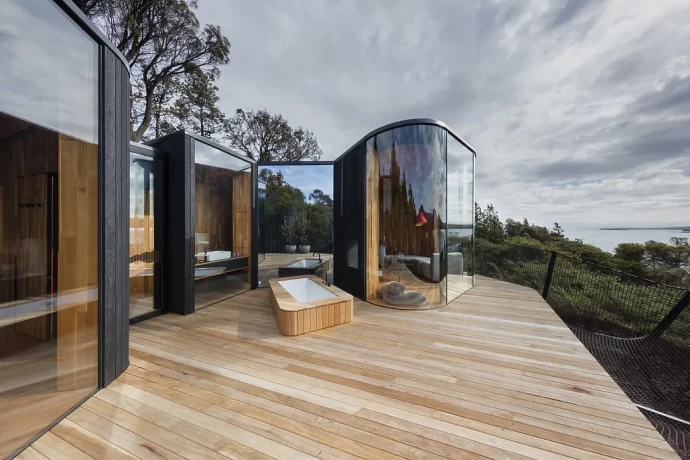 Отель Freycinet Lodge, расположенный в Национальном парке Фрейсине, Австралия