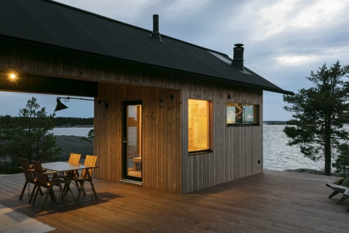 Летний дом, расположенный на острове в Финляндии