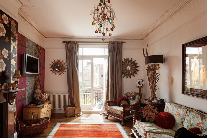 Эклектичный дизайн интерьера дома в Лондоне