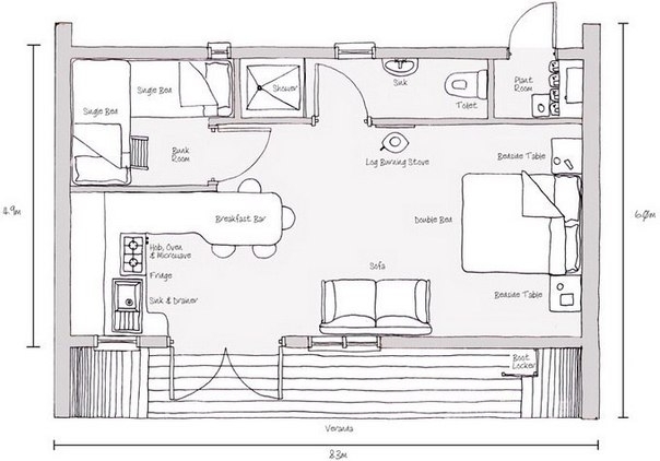 Проект деревянного дома Eco-Perch