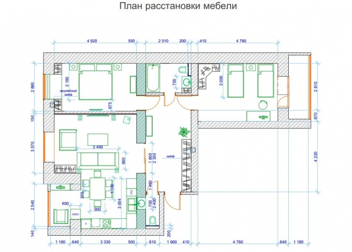 Дизайн интерьера квартиры в стиле Фьюжн