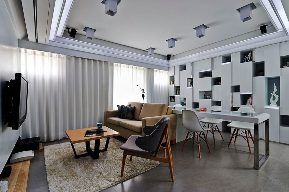 Современная квартира Matrix Residence в Тайбэе, в Тайвани.