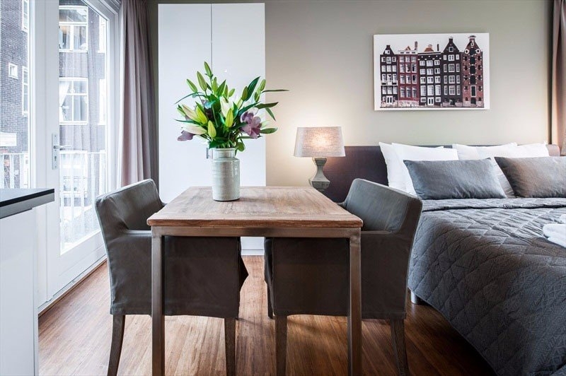 Маленькая квартира площадью 33 кв.м в Амстердаме.
