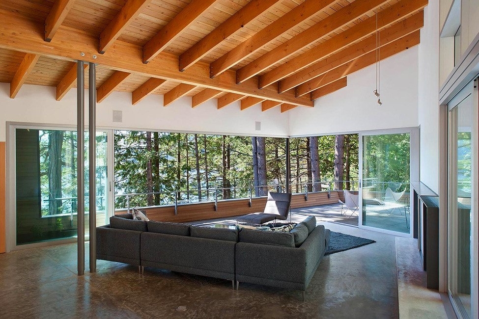Многоуровневый дом в лесу от BattersbyHowat Architects Многоуровневый дом в лесу от BattersbyHowat Architects