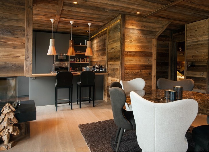 Искусство современного шале от студии Megeve Refuge