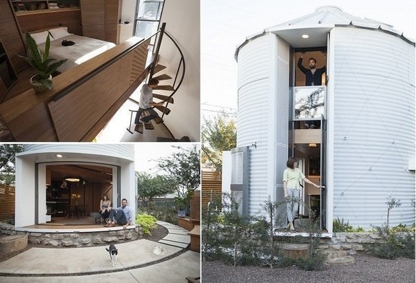 Компактный домик-цилиндр площадью всего 31 кв.м Компактный домик-цилиндр площадью всего 31 кв.м