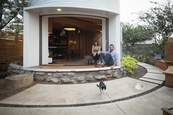 Компактный домик-цилиндр площадью всего 31 кв.м Компактный домик-цилиндр площадью всего 31 кв.м