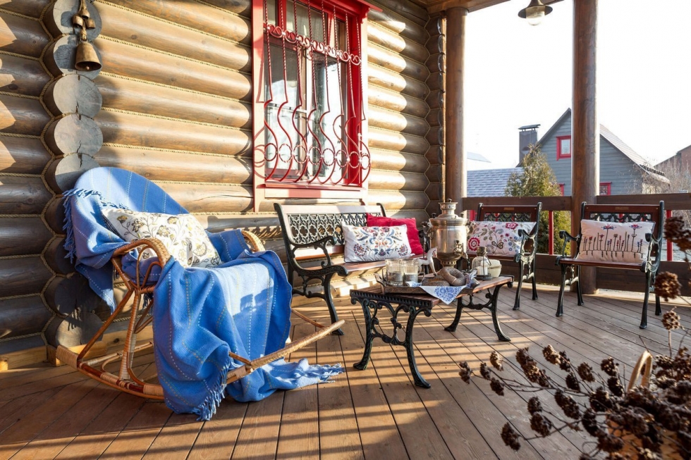 Дизайн бревенчатого дома