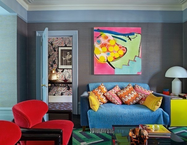 Красочный интерьер дома в Лондоне