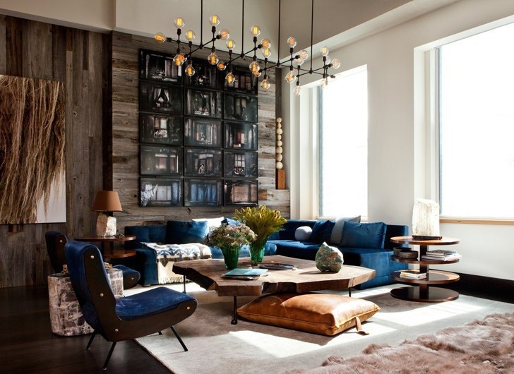 Современные апартаменты с террасой в Нью-Йорке