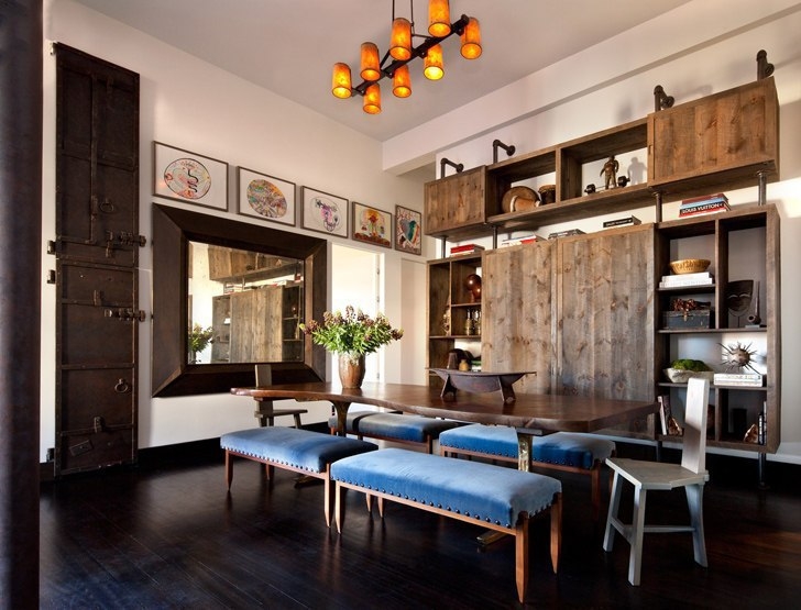 Современные апартаменты с террасой в Нью-Йорке