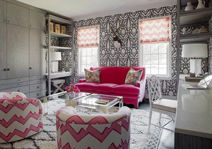 Дом, в котором обои и текстиль делают весь дизайн Дом, в котором обои и текстиль делают весь дизайн
