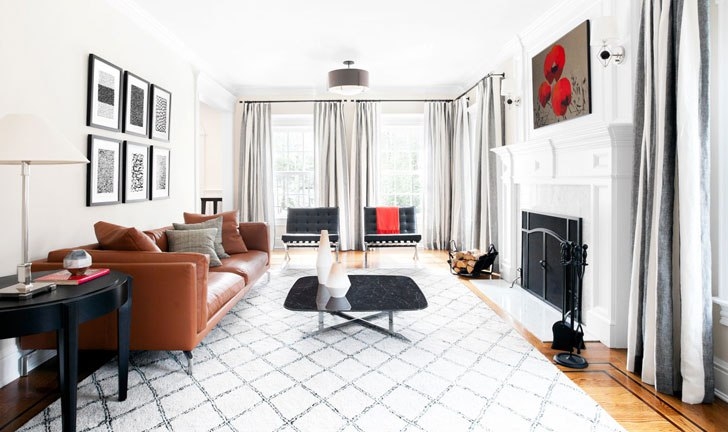 Атмосфера городского жилья в загородном доме в США