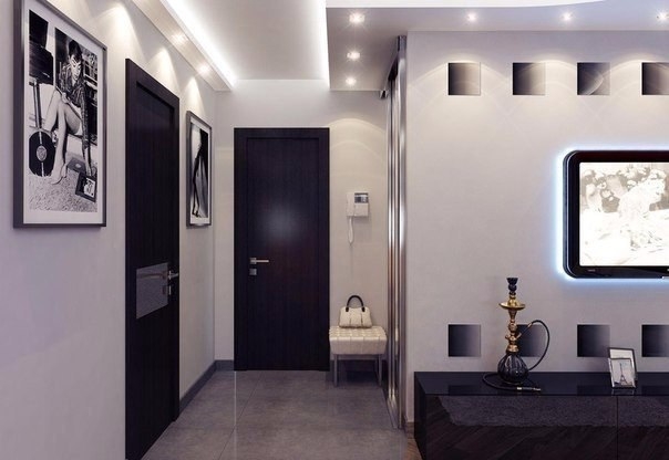 Дизайн интерьера однокомнатной квартиры, 39,6 кв.м