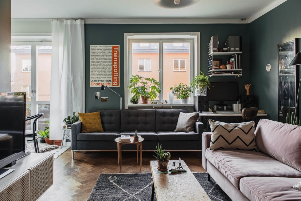 Роскошный скандинавский интерьер на 39 м²