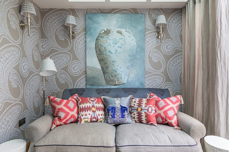 Мир принтов и цвета: элегантный и яркий дом в Лондоне