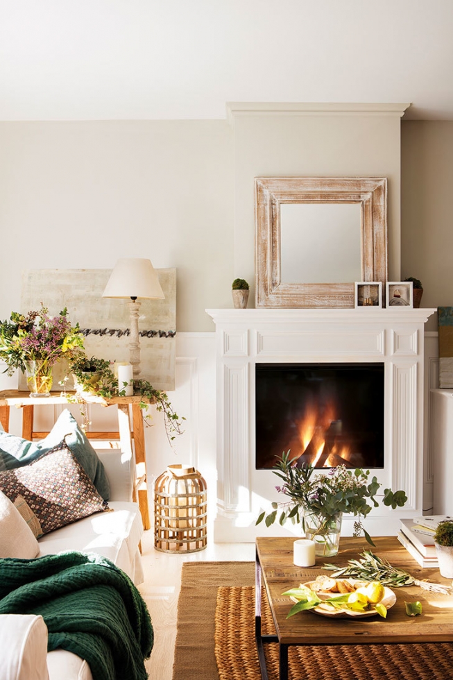 Белый, зеленый, соломенный: интерьер дома в Испании, который дарит умиротворение и радость