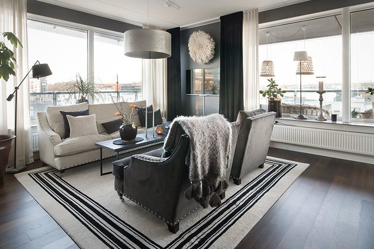 Квартира в Швеции, где главное — вид из окна