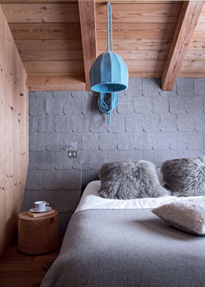 Современные альпийские интерьеры за традиционным фасадом во Франции