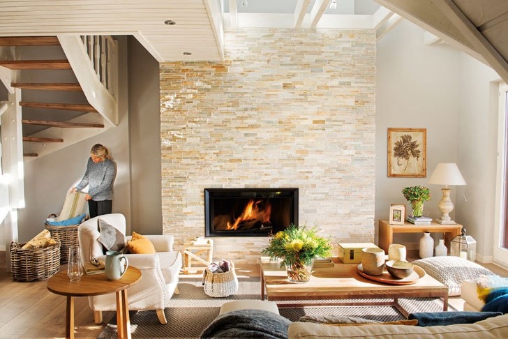 Небольшой дом со светлыми интерьерами в Пиренеях