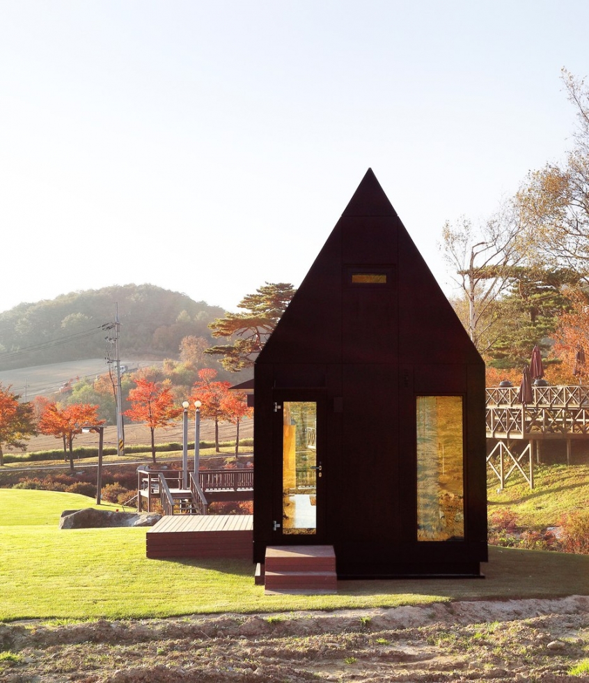 Крошечный дом для Зимней Олимпиады в Пхёнчхане