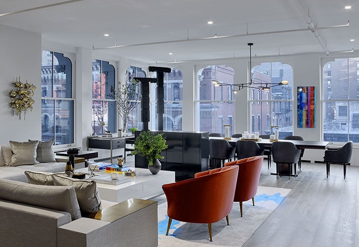 Впечатляющие современные апартаменты на Манхэттене