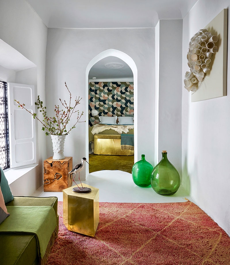 Царство красочных узоров: дом творческой пары в Марокко