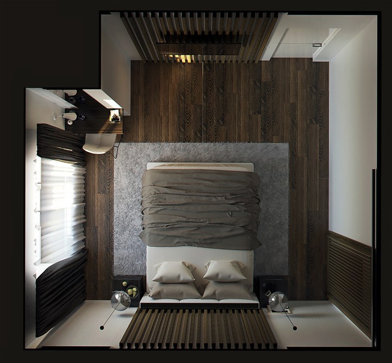 Дизайн спальной комнаты, 12,5 кв.м.